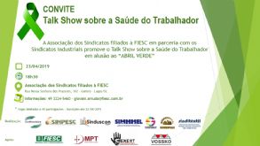 Convite Talk Show sobre a Sade do Trabalhador - Vagas limitadas!