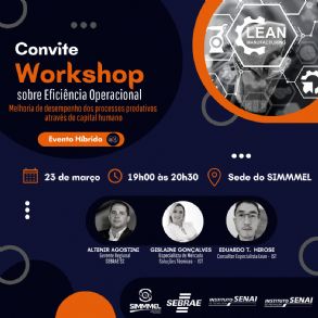 Convite para o Workshop sobre Eficincia Operacional