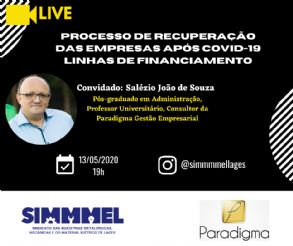 LIVE SIMMMEL - Processo de recuperao das empresas aps COVID 19 - Linhas de financiamento