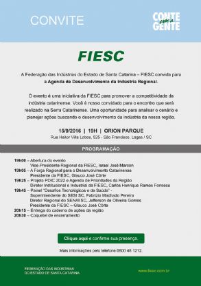 FIESC lana em Lages agenda para fortalecer a indstria regional 