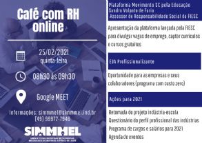 Convite Caf com RH e Empresrios (online)