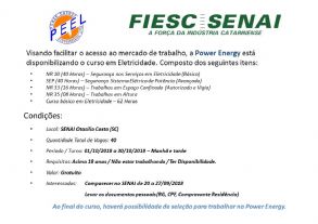 Power Energy de Otaclio Costa promove capacitao visando o acesso ao Mercado de Trabalho