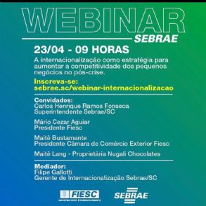 WEBINAR A Internacionalizao como estratgia para aumentar a competitividade dos pequenos negcios