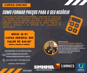 Curso 100% online - Como formar preos para o seu negcio