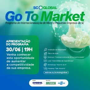 Bate-papo SC+ Global - Programa de Internacionalizao de Micro e Pequenas Empresas de SC, Hoje!