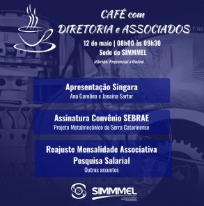  Convite: Caf com Diretoria e Associados (hbrido)